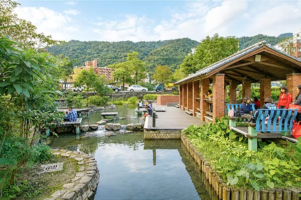 湯圍溝溫泉公園的免費足湯