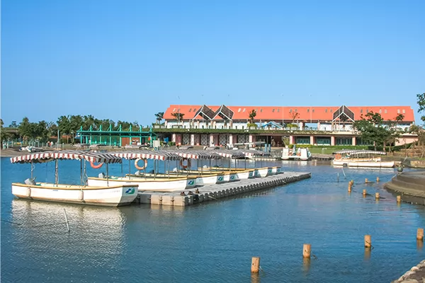 冬山河親水公園的水岸地景