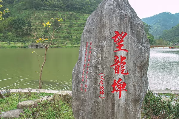 望龍埤的九曲橋與湖心涼亭